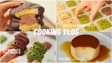 VIETSUB | Cách làm bánh CHOCOPIE nhà làm, BÁNH QUY KO CẦN MÁY, CARAMEN, SU KEM, bánh PHÔ MAI NƯỚNG