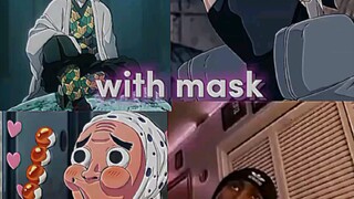 them with mask vs. mask off