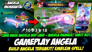 GAMEPLAY ANGELA STARLIGHT❗ CARA MAIN ANGELA MID + BUILD ANGELA TERBARU❗TUTORIAL ANGELA MOBILE LEGEND