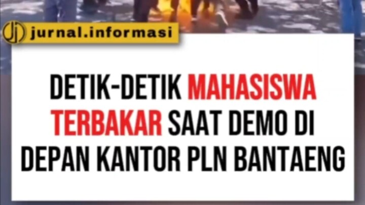 DEMO SOAL LISTRIK BERUJUNG PANIK, MAHASISWA BANTAENG TERKENA API