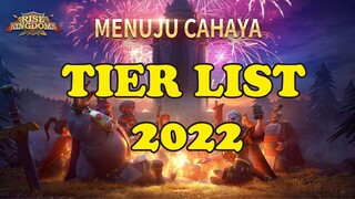 TIER LIST COMANDER EPIC RISE OF KINGDOMS 2022