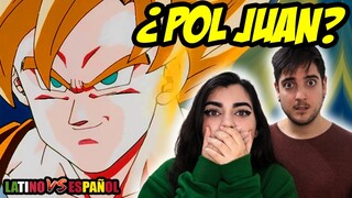 ESPAÑOLES REACCIONAN A DRAGON BALL LATINO VS ESPAÑOL |💥GOKU SE TRANSFORMA EN SSJ VS PAIKUHAN💥🐲DBZ🐲