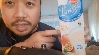 ASMR Finger Licking Mango & Passion Fruit Yoghurt