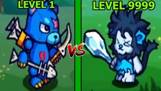 Quái Vật Đại Chiến Monster Triệu Hồi Gấu Bắn Cung VS Sư Tử Núi - Vua Phòng Thủ Quái Vật - Thành EJ
