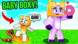 BOXY Turns Into BABY BOXY & PRANKS FOXY! (LankyBox Minecraft Movie)