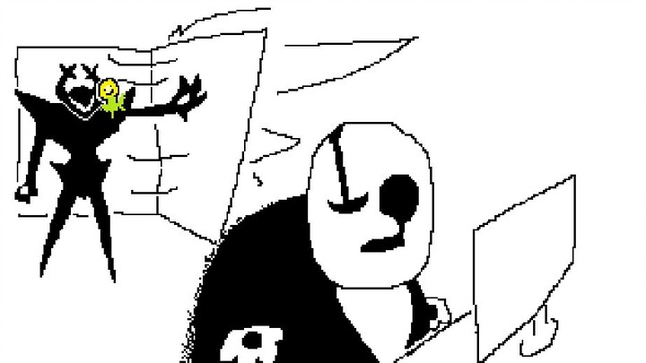 [Comic Voiceover] Hanabou wields a seed machine gun