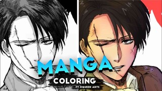 Manga Coloring Ft DQueen Arts | Digital Speed Paint