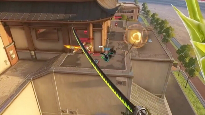 Hati-hati! Mobilitas Genji membuatnya bisa menyerang dari segala sudut!