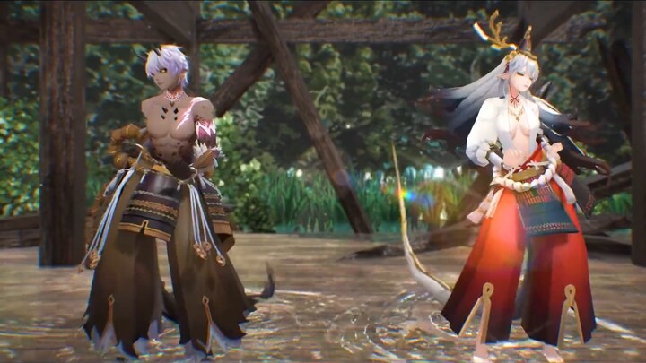 [Onmyoji MMD] Let's wag our tails together with the fish balls