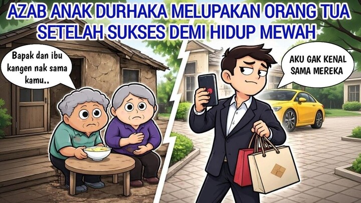 ANAK DURHAKA YANG MELUPAKAN ORANG TUA SETELAH SUKSES DAN HIDUP MEWAH  ANIMASI AZ