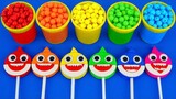 Trò đùa trẻ nhỏ sản xuất không khí cát thực hiện loại cá mập cắt