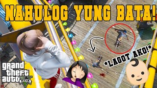 BABYSITTING BABY SAKI FOR A DAY (CRUSH DAW N'YA AKO?!) | GTA 5 RP