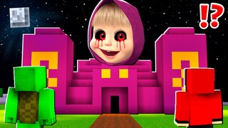 What INSIDE Creepy MASHA and The Bear PYRAMID vs MIKEY and JJ at 3:00 am ? - in Minecraft Maizen