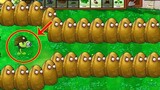 Plants vs Zombies Hack - 1 Gatling Pea กับ Tall Nut เทียบกับ 99 Zombies