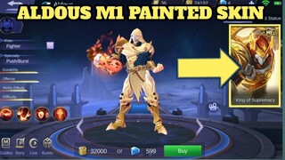 Aldous M1 Painted Skin Script | NO ERROR | NO FORCE CLOSE | MOBILE LEGENDS