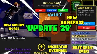 UPDATE 29: NEW DIVINE, INCUBATOR OVERHAUL, NEW LEVEL CAP, FIGHTER VAULT IN ANIME FIGHTER SIMULATOR!