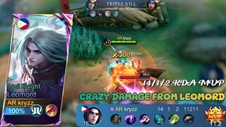 Crazy Damage From Leomord Instant Kill | 14/1/2 KDA Leomord jungler | The Best Gameplay Leomord