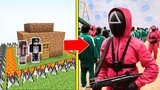 TRÒ CHƠI CON MỰC Tấn Công Nhà Được Bảo Vệ Bởi bqThanh và Ốc Trong Minecraft (SQUID GAME 2021)