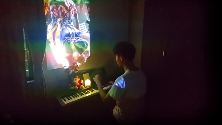 [Piano] I have a taste! Projecting at home to play the clock and listening to the book! It's burning