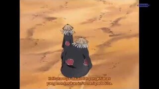 Deidara, Sasori Vs Gara Full Fight ( Sub Indo )