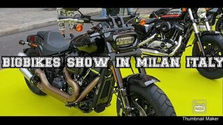 Harley davidson and bigbikes show in milan italy