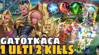 1 ULTIMATE 2 KILLS! - Gatotkaca MVP Gameplay - Build Top 1 Global Gatotkaca | MLBB