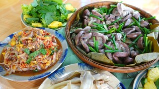 Mặn Mòi Mắm Cá, Lòng Hấp Hành Gừng Bắp Chuối Luộc | MTQH