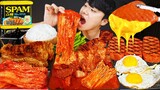 ASMR MUKBANG 집밥 열라면 통스팸 김치 계란후라이 먹방! FIRE NOODLES & KOREAN HOME MEAL EATING SOUND!
