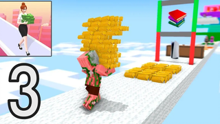 Monster School MONEY RUN 3D CHALLENGE 3 - Minecraft แอนิเมชั่น