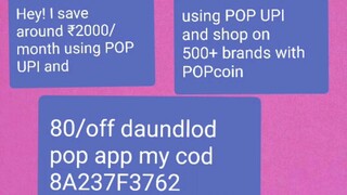 pop eran cashback app my code