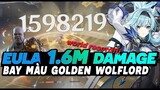 (WORLD RECORD) EULA 1M6 DMG ONE SHOT GOLDEN WOLFLORD in Abyss Floor 12-2 | Bécon Genshin Impact 2.5