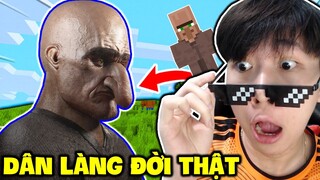 Hình Dáng Dân Làng Ngoài Đời Thật 😱 - VINH THỬ MỨC ĐỘ THÔNG MINH CỦA DÂN LÀNG TRONG MINECRAFT