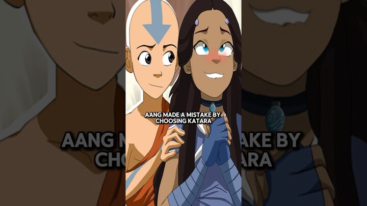 Aang made a mistake choosing katara #avatar #avatarthelastairbender