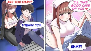 A Hot Delinquent Girl Saved Me From An Accident & Took Care of Me As A Hot Nurse (RomCom Manga Dub)