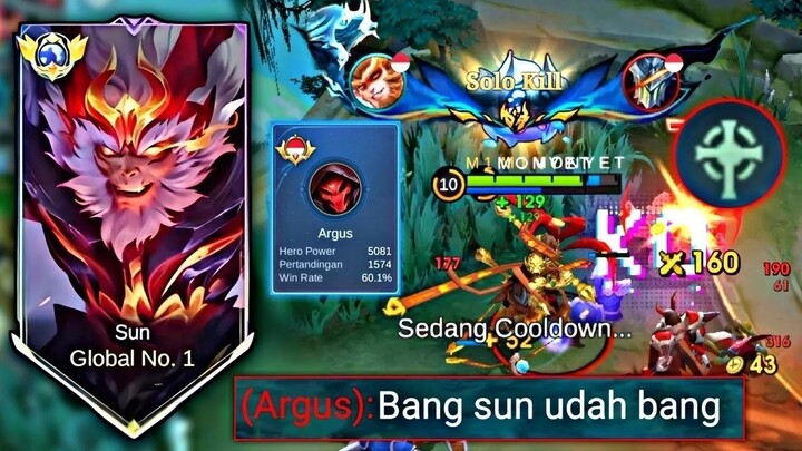CARA SUN SIKSA ARGUS SAMPE COKLAT  ARGUS JAGO PUN DIBUAT COKLAT SUN  MOBILE LEGE