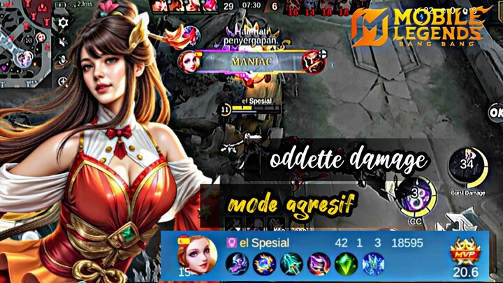 SATU ULTI, SATU MAP RATA! 🥶 | ODETTE DAMAGE HARAM 2026