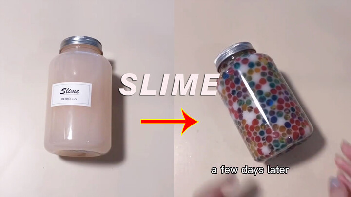 [DIY]What if putting shuibaobao(a kind of toy) into water slime