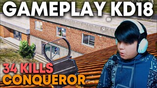 BARBAR PARAH, Seperti Ini Gameplay Player CONQUEROR KD18 | PUBG Mobile