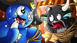 [Animation] Delicious Black!🖤 Black VS Blue |  Roblox Rainbow Friends Cartoon! | Gummy Dora