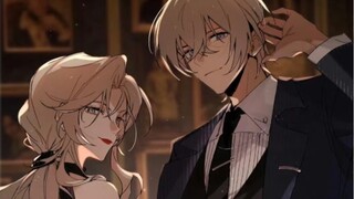 三十四秒 欣赏酒厂姐妹花在黑鱼里的绝美时刻【名侦探柯南·黑铁的鱼影】波本安室透×贝尔摩德