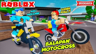 BANG BOY DAN PANDU GAMING BALAPAAN MOTOCROSS - BROOKHAVEN ROBLOX INDONESIA