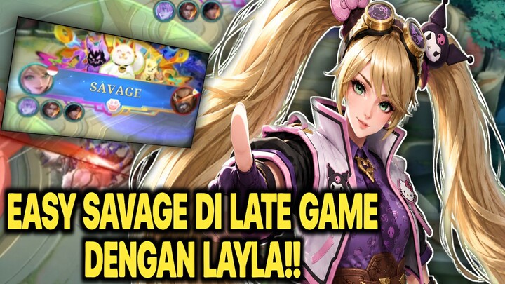 MASUK LATE GAME DENGAN LAYLA BISA JADI EASY GAME😎 - MLBB HIGHLIGHT