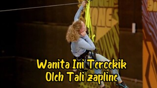 Wanita Ini Tercekik Oleh Tali Zapline