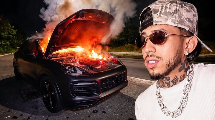 LA CAMIONETA PORSCHE DE DIEGO CASI EXPLOTA  - WESTCOL