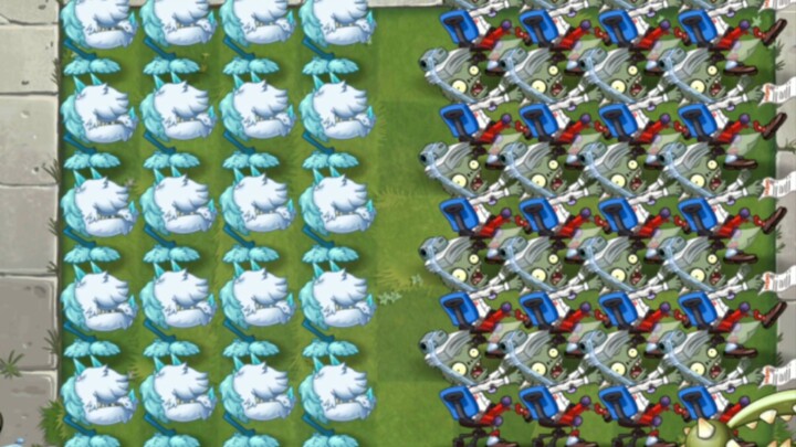 20 loại cây cối đối đầu 20 zombie tay đua xe lăn [Pvz2]
