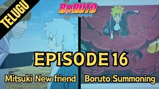 BORUTO EPISODE 16: Boruto new summoning , Mitsuki friend | Boruto in telugu  #animeexplanationtelugu