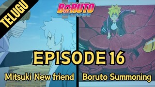 BORUTO EPISODE 16: Boruto new summoning , Mitsuki friend | Boruto in telugu  #animeexplanationtelugu