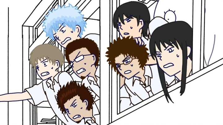 【描改手书】银魂男子高中生的日常01——新八和女生在一起了？！