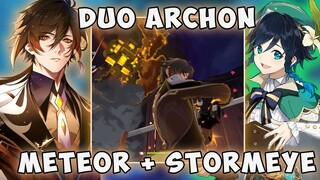 Zhongli & Venti Dynamic Duo Archon! Beat Spiral Abyss Floor 10! (First Half Only) | Genshin Impact