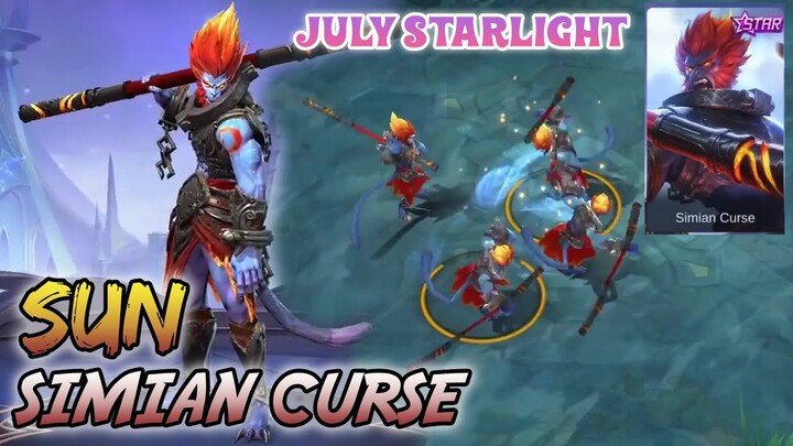 JULY STARLIGHT SKIN | SUN - SIMIAN CURSE | MOBILE LEGENDS